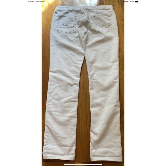 7 For All Mankind Women's Size 29 Jeans White Denim Cotton Stretch Roxanne Fit - Picture 2 of 8